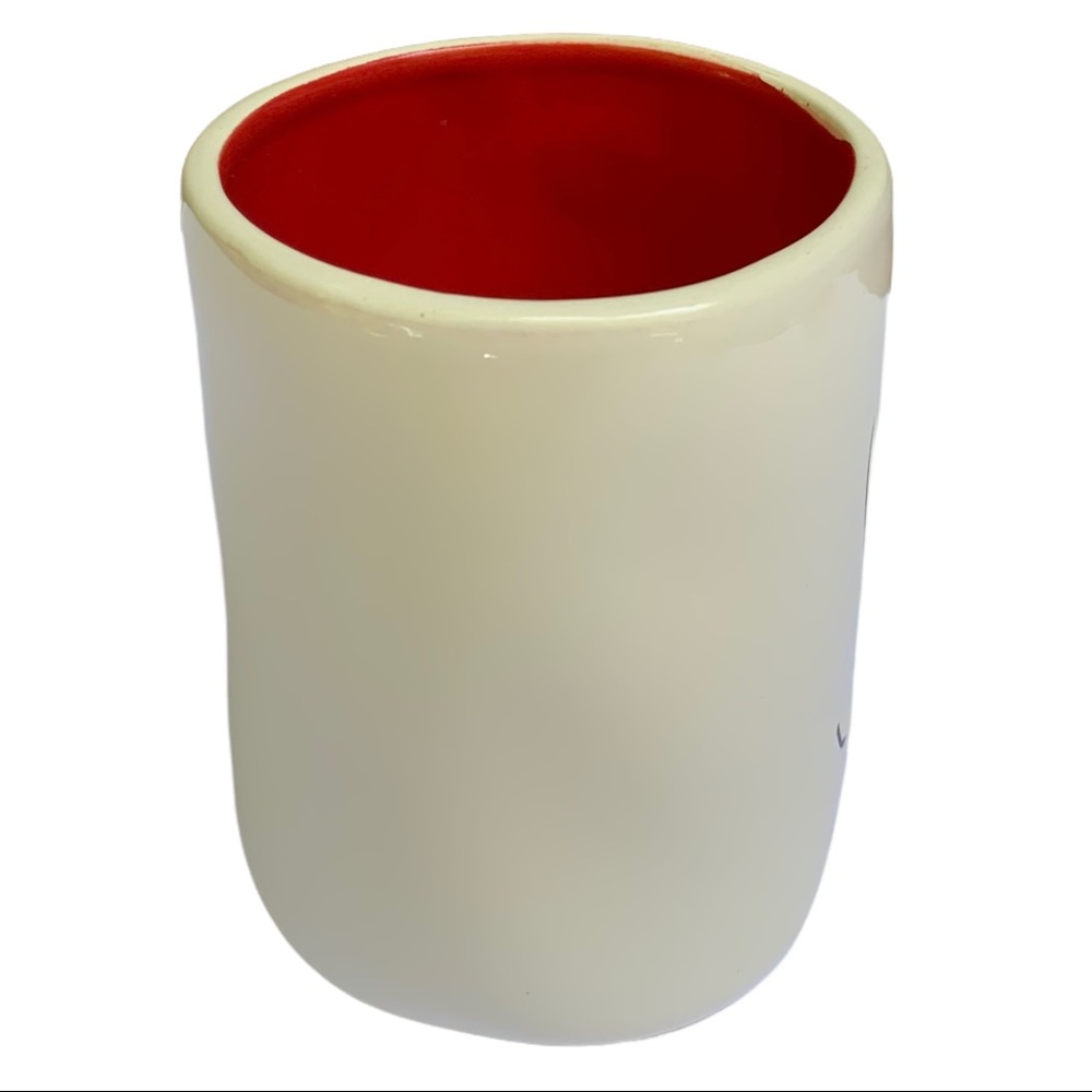 Rae Dunn SIP Mug Ceramic Coffee Tea Red Interior Black Large Letters NWT 2017 OG - Picture 6 of 11